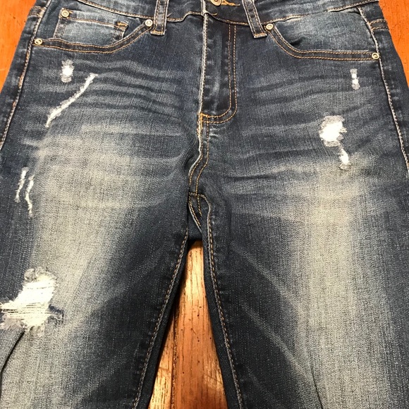 Catch Stitch Jeans Sz 5/27 Ripped Stretch Skinny - Picture 2 of 11